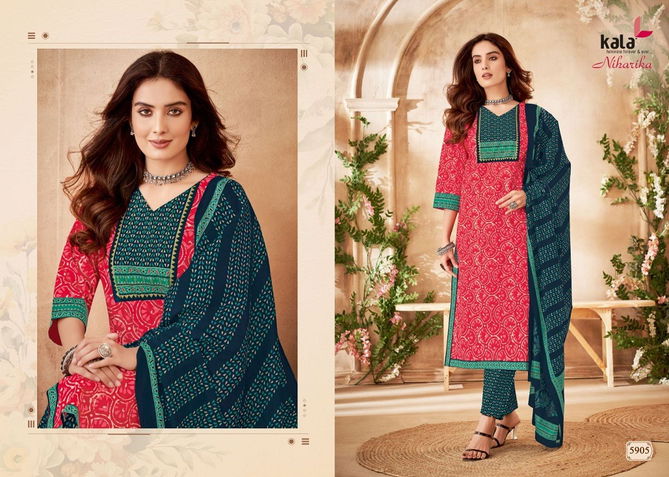 Niharika Vol 2 By Kala Printed Cotton Kurti With Bottom Dupatta Wholesale Price In Surat